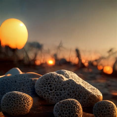 Porous Spongy Bone Sunset K Octane Midjourney Openart