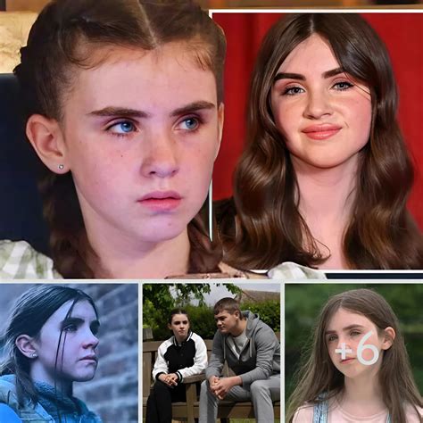 Actress Amelia Flanagan, who has played April since age five, has been