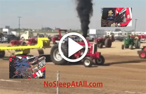 Farmall Tractor Puller Splits in Half | NOSLEEPATALL