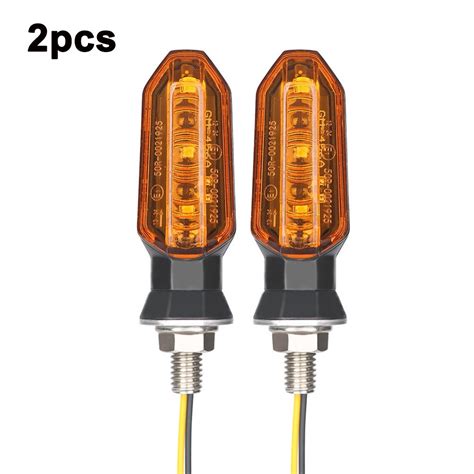 SEAMETAL 2Pcs 12V Motorcycle Turn Signal Light Universal LED Light