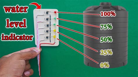 How To Make Water Level Indicator For Water Tank At Home Simple Water