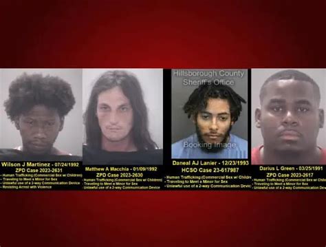 Zephyrhills Police Arrest 4 In 2 Day Human Trafficking Sting