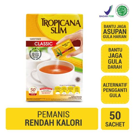 Jual Tropicana Slim Classic 50 And 25 Sachet Shopee Indonesia