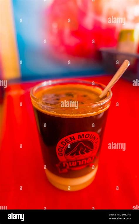 Lao Coffee With Condensed Milk On The Bottom Phonsavan Xieng Khouang