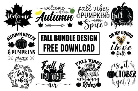 Fall SVG Tshirt Design Bundle Fall Shirt Graphic by almamun2248 ...