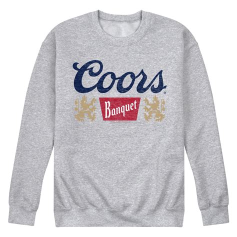 Coors Banquet Coors Banq Three Color Logo Adult Crew Fleece