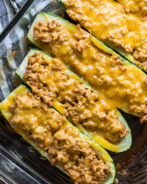 Keto Ground Beef Zucchini Boats Cheeseburger Filling Maebells