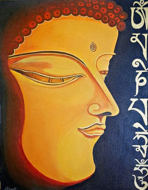 Buddha: The Enlightenment Painting by Seemantaparna Ghosh | Saatchi Art