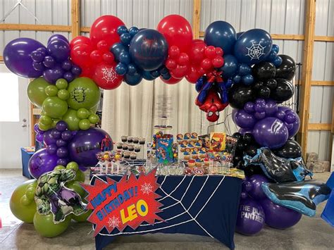 Avengers Balloon Arch Balloons Balloon Arch Birthday Balloons