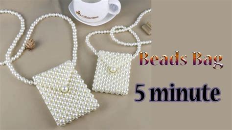 How To Make Beads Bag 5 Minute Crystal Bead Schmuck Basteln