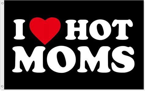 3x5 Feet I Love Hot Dads Flag I Heart Hot Dads Home Garden Decor Flags Funny Banner Flags With