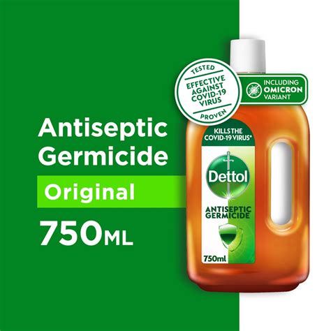 Dettol Antiseptic Germicide Liquid 750ml Kills 99 9 Of Germs