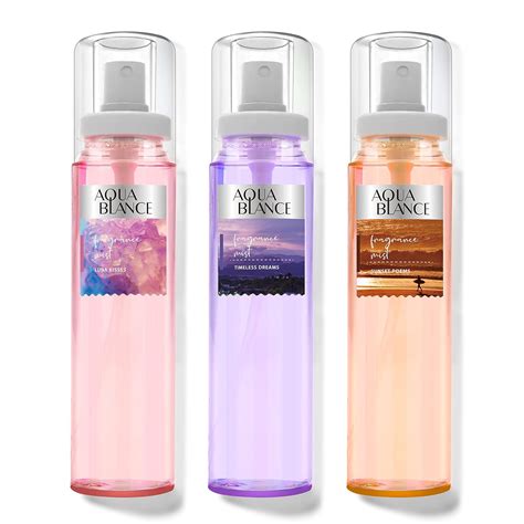 Aqua Blance Body Spray Fragrance Mist For Women Pack Of 3 Each 3 9 Fl Oz Total