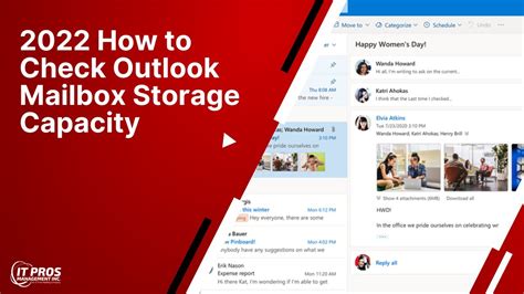 How To Check Outlook Mailbox Storage Capacity It Pros Management