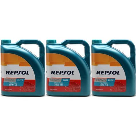 REPSOL ELITE MULTITECH 10W-40 3x 5 = 15 Liter - Motoröl günstig kaufen