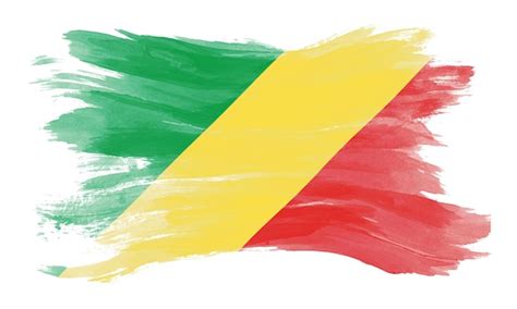 Premium Photo Republic Of The Congo Flag Brush Stroke National Flag