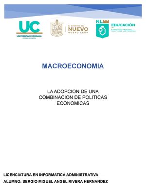 Primer Parcial DE Macroeconomia PRIMER PARCIAL DE MACROECONOMIA Este