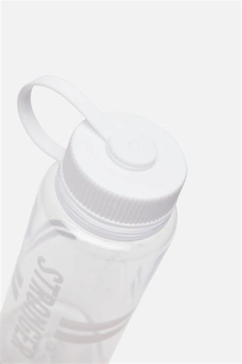 clear water bottle ml white  bpa   stronger