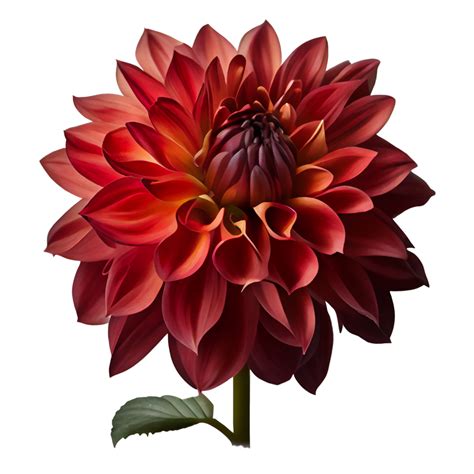 Red Dahlia Transparent Background Red Dahlia Flower 24067354 PNG