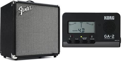 Fender Rumble 25 1x8 25 Watt Bass Combo Bundle With Korg Reverb