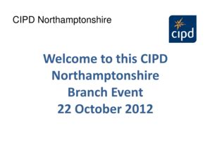 Fillable Online Cipd Co Welcome To This Cipd Northamptonshire Branch