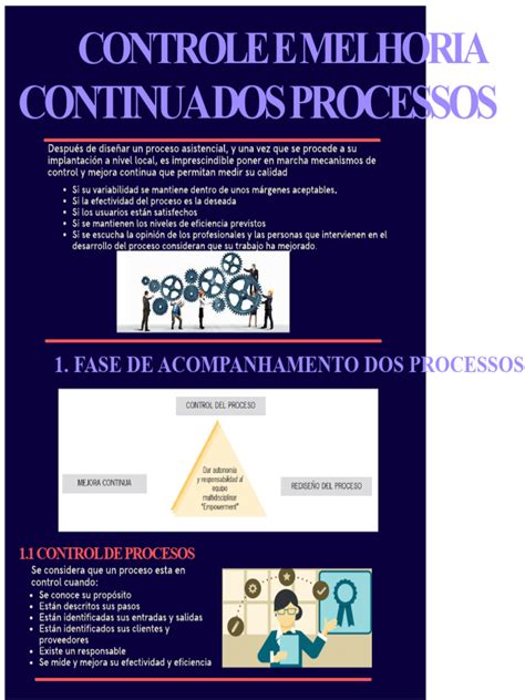 Agregar Conhecimento Visando Melhoria Continua Nos Processos Internos - Infografia - Controle e Melhoria Contínua Dos Processos | PDF