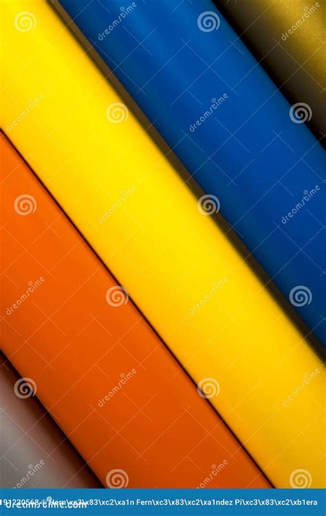 Colorful Vinyl Rolls on Wooden Backgroun Stock Photo - Image of pattern, foil: 191220568