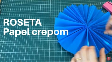 Roseta De Papel Crepom F Cil Leque Circular Youtube