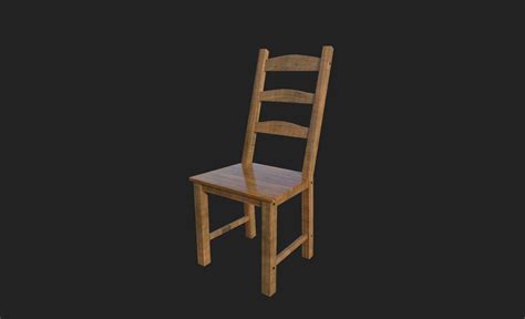 3d Model Kaustby Chair Vr Ar Low Poly Cgtrader