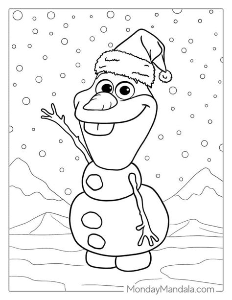 Olaf Coloring Pages