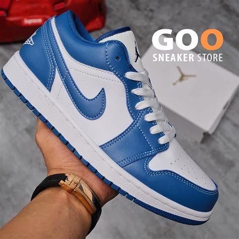 Nike Jordan 1 Low Marina Blue Rep 1 1 Siêu Cấp Bảo Hành Trọn Đời