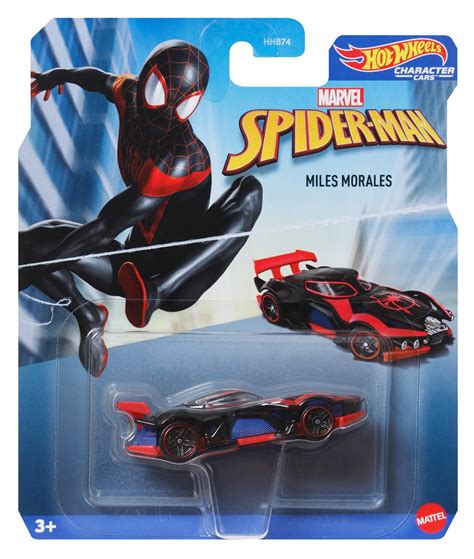 Hot Wheels Character Cars Disney And Marvel With X Men Miles Morales Spider Gwen Snow White