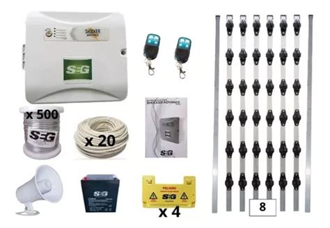 Kit Cerco Electrico Para 40 Metros Seg Advance Con Postes