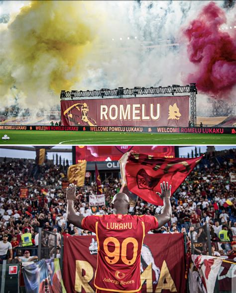 Romelu Lukaku was overwhelmed by Roma Fans during his match debut ...