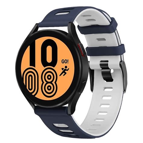 Twin Sport Armband Samsung Galaxy Watch 4 44mm Blå vit Elgiganten