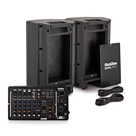 SubZero SZPA P810 700W 10 Portable PA System With Bluetooth At Gear4music