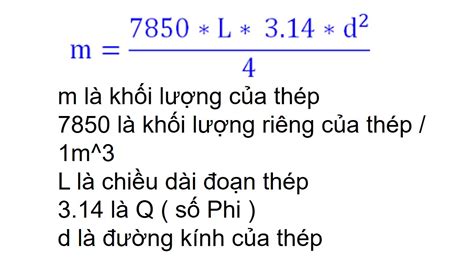 Công Thức Tính Khối Lượng Riêng Trọng Lượng Riêng Của Thép Youtube