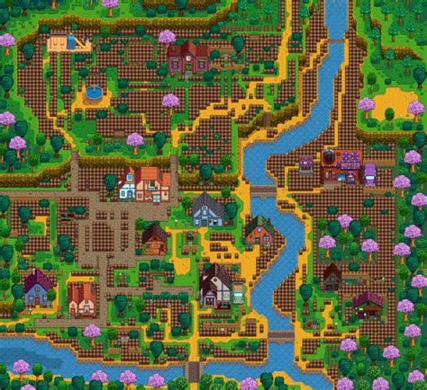 Villager Paths 1 5 WickedyChickady Stardew Valley Layout Stardew