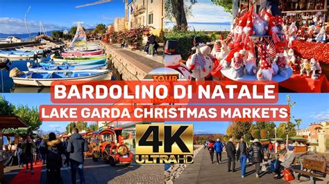 4K MOST BEAUTIFUL CHRISTMAS MARKETS IN LAKE GARDA ITALY