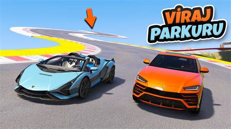 Lamborghini Ailesi Arabalar Viraj Parkurunda GTA 5 YouTube