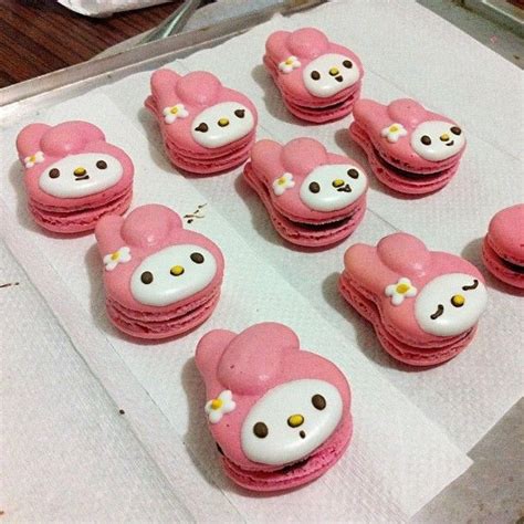 Sanrio Luver Lane — Beautiful My Melody Macarons Cute Baking Cute