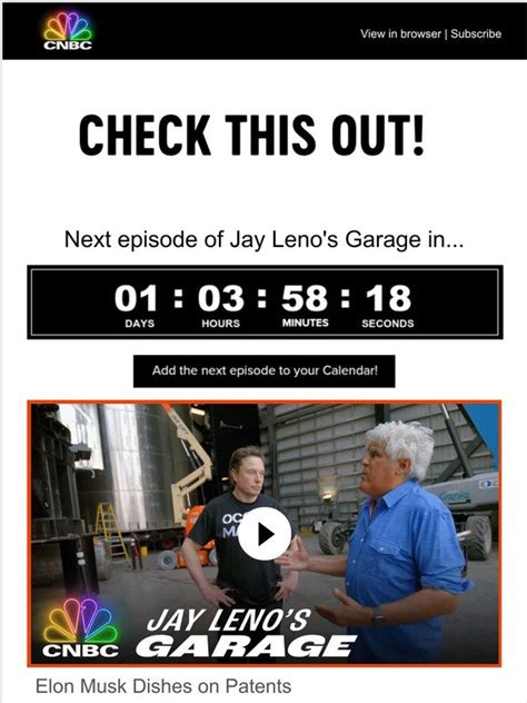 Cnbc Jay Leno Spaces Out With Elon Musk Milled