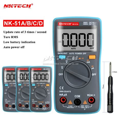 Nk A Vs Rm Diagnostic Tool Digital Multimeter Counts Backlight