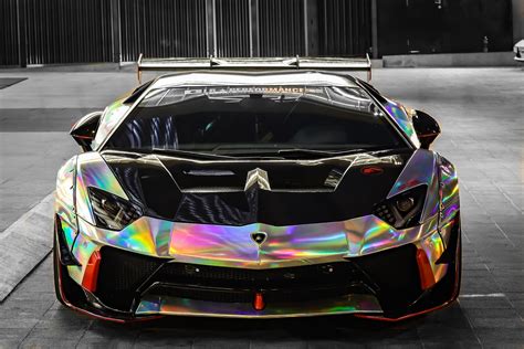 Lamborghini Aventador - Rainbow Chrome wrap | WrapStyle