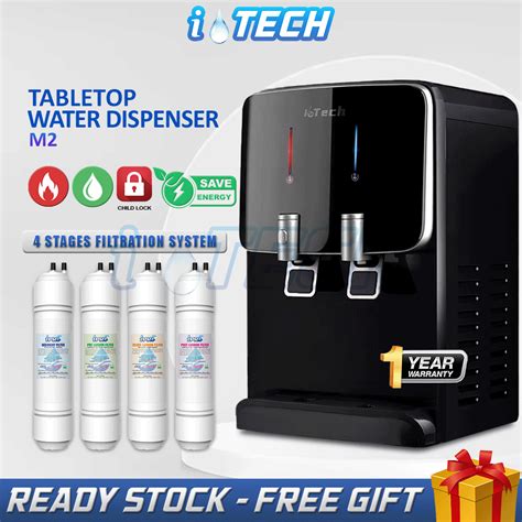 𝐈 𝐓𝐄𝐂𝐇 Hot Warm Cold Tabletop Water Dispenser M5 M2 Electronic Cooling 4 Stages