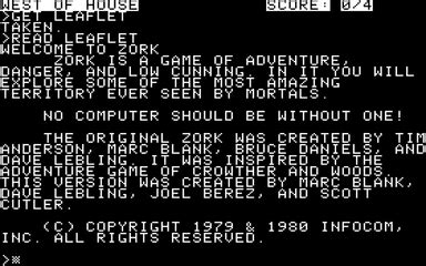 Zork The Great Underground Empire Play Online