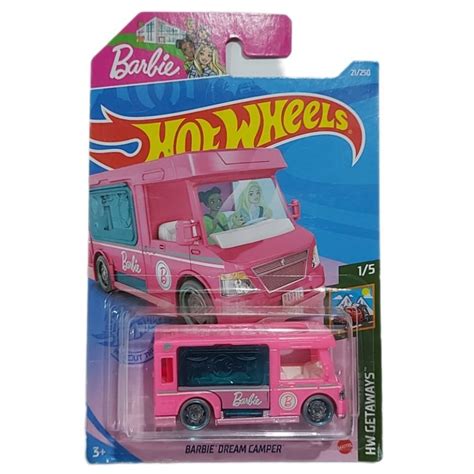 Carro Da Barbie Dream Camper Hw Getaways 1 5 Hot Wheels 2021 Shopee