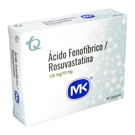 Acido Fenofibrico Mg Rosuvastatina Mg Capsulas Mk Farmaprime