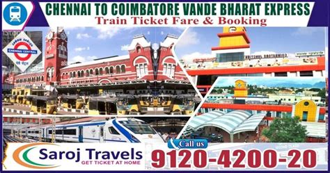 Vande Bharat Express Chennai To Coimbatore Ticket Price Saroj Travels