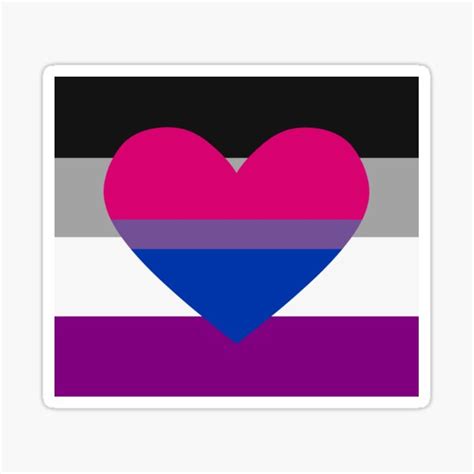 Ace And Bi Flag Sticker For Sale By Marissa Barrette Redbubble